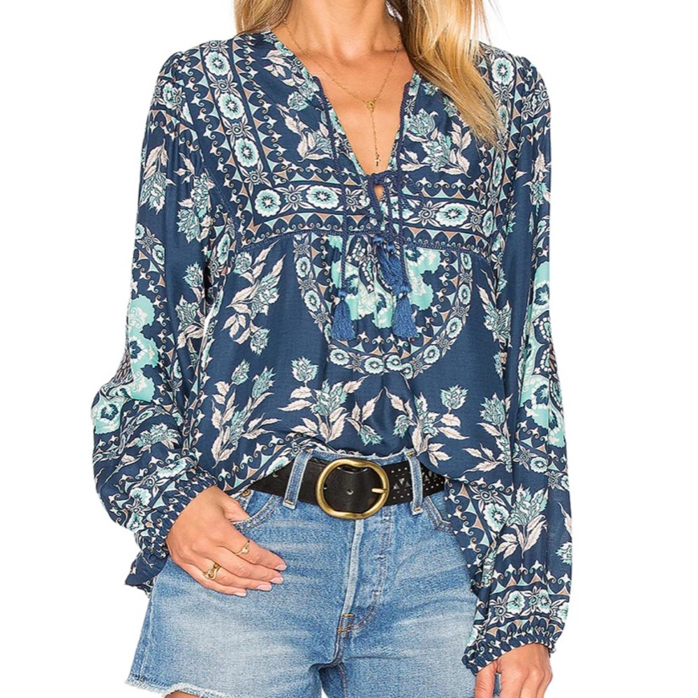 Spell Pandora Blouse XS in Night Garden